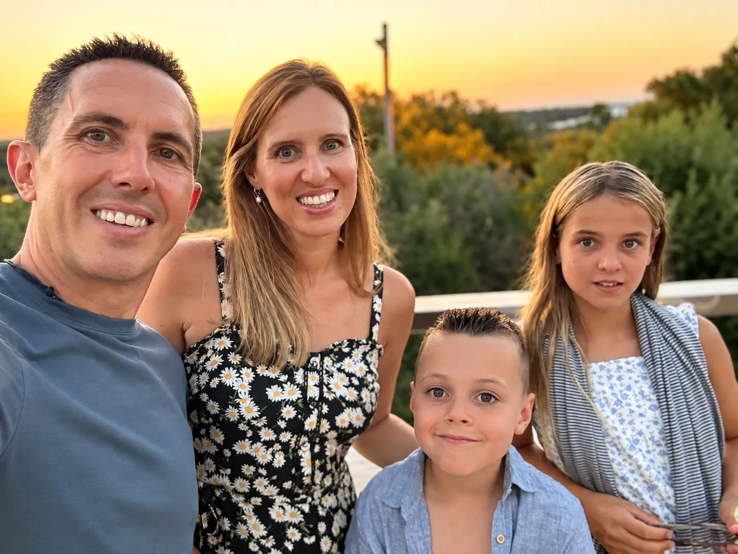 A relaxed family moment